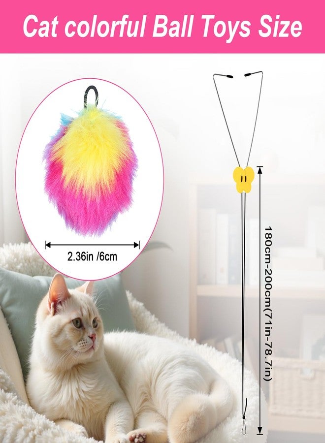 Eldraqth Interactive Cat Toys for Indoor Cats Door Hanging Cats Toys Cat Teaser Toy for Kitten Exercise Self Play Toy Make Fun Excecise - Image 3